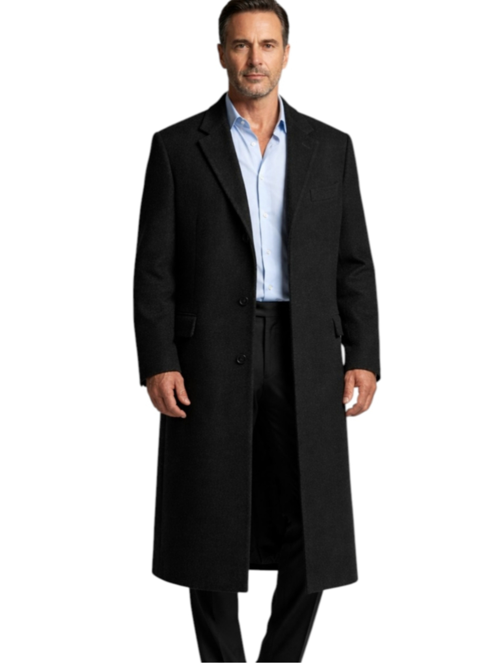 LAUREN Ralph Lauren Black Wool Blend Coat Size 42 44 Large